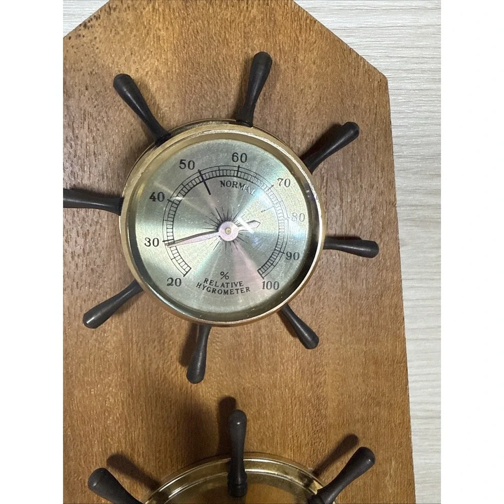 Vintage Jason Nautical‎ Ship Wheel Weather Station